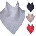 thumbnail image 1 of AWZXDE Women Autumn Winter Warm Triangle Neck Scarf Set For Girls Daily Wear Fashion Accessory Shawl Wrap Light Gray, 1 of 3