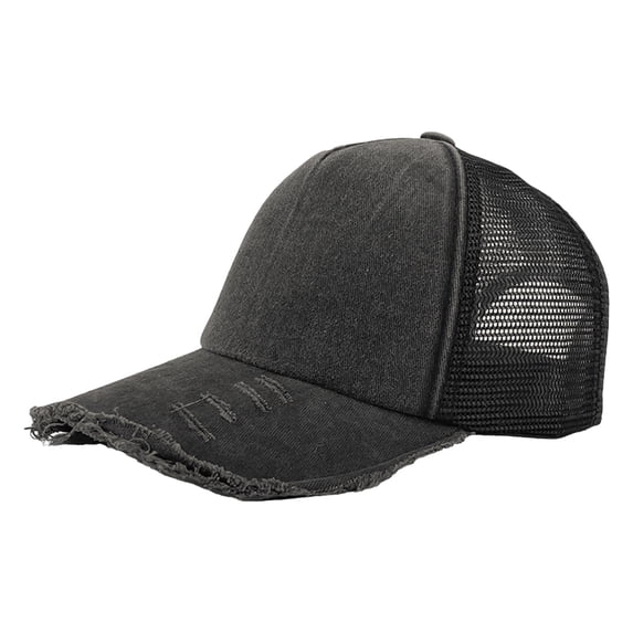 AWZXDE Women Fashion Denim Baseball Cap Versatile Shading Womens Sun Hat Black