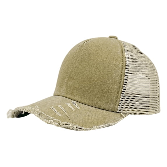AWZXDE Women Fashion Denim Baseball Cap Versatile Shading Womens Sun Hat Khaki