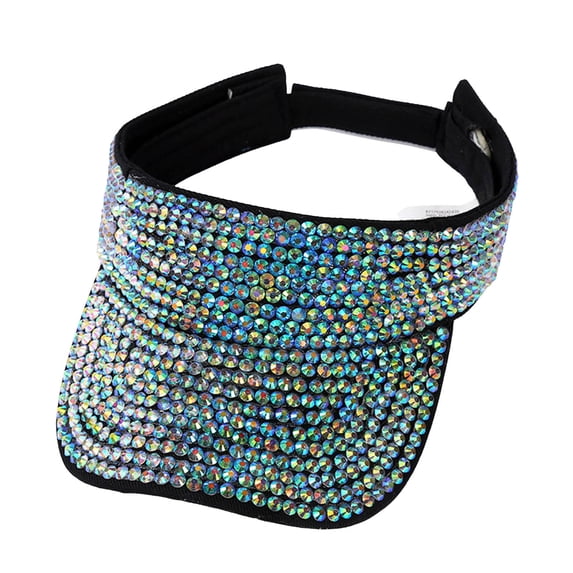 AWZXDE Women Outdoor Sports Breathable Empty Top Sun Visor Hat Sequin Baseball Caps for Women GN1