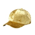 thumbnail image 1 of AWZXDE Women Summer Solid Velvet Baseball Cap Fashion Sun Hat for Party Festival Performance Yellow, 1 of 5