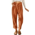 thumbnail image 1 of AWZXDE Women's Belly Dance Harem Pants with Sequined Waist Chain, Sheer Chiffon Loose Fit Bohemian Palazzo Pants for Performance Orange,XXL, 1 of 6