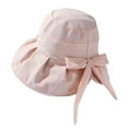thumbnail image 1 of AWZXDE Women's Bow Fisherman Sun Hat Casual Fashion Cloth Beach Cool Windproof Hat, 1 of 4