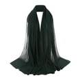 thumbnail image 1 of AWZXDE Women's Breathable Head Cover Scarf Soft Stretchable Head Wrap, Solid Color Prayer Shawl for Women, Comfortable Headscarf for Daily Wear Green, 1 of 2