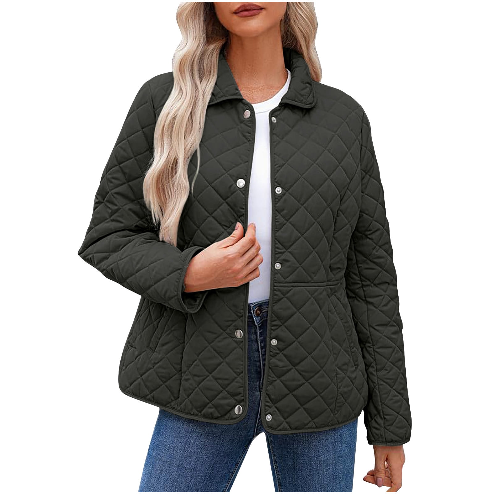 Relaxed Fit Collared Jacket for Women – Cozy & Practical Everyday Wear
