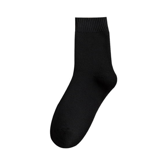 AWZXDE Women's Comfortable Crew Socks, Soft Casual Socks for Everyday Wear Black,One Size