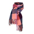 thumbnail image 1 of AWZXDE Women's Fall/Winter Festive Long Scarf - Oversized Knit Holiday Pattern Wrap for Christmas Light Pink,One Size, 1 of 3