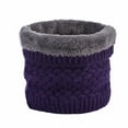 thumbnail image 1 of AWZXDE Women's Gentle Wind Solid Color Knitted Thickened Warm Casual Versatile Loose Fashion Scarf Purple,One Size, 1 of 3
