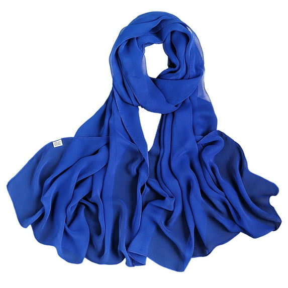 AWZXDE Women's Gradient Color Elegant Long Silk Scarf - Flowy Wrap for Spring/Summer Styling Khaki,One Size