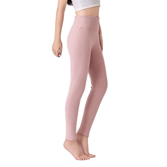 AWZXDE Women's High Waist Stretchy Yoga Leggings Solid Color Comfortable for Casual Wear and Exercise with High Elasticity Everyday Use Pink,L