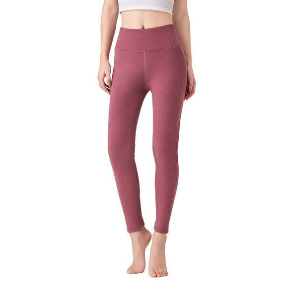 AWZXDE Women's High Waist Stretchy Yoga Leggings Solid Color Comfortable for Casual Wear and Exercise with High Elasticity Everyday Use Purple,L