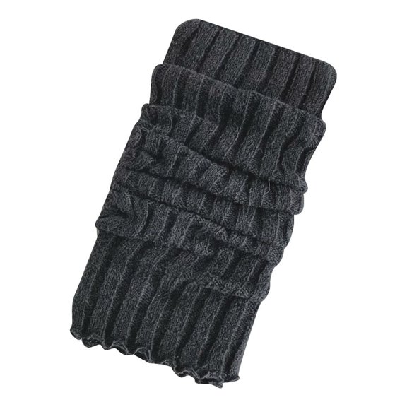 AWZXDE Women's Knee Brace Warmer Core Accessory for Cozy Warmth and Style Contemporary Knit Slouch Socks with Classic Fashion Kint Design for Comfortable Everyday Wear Dark Gray,One Size