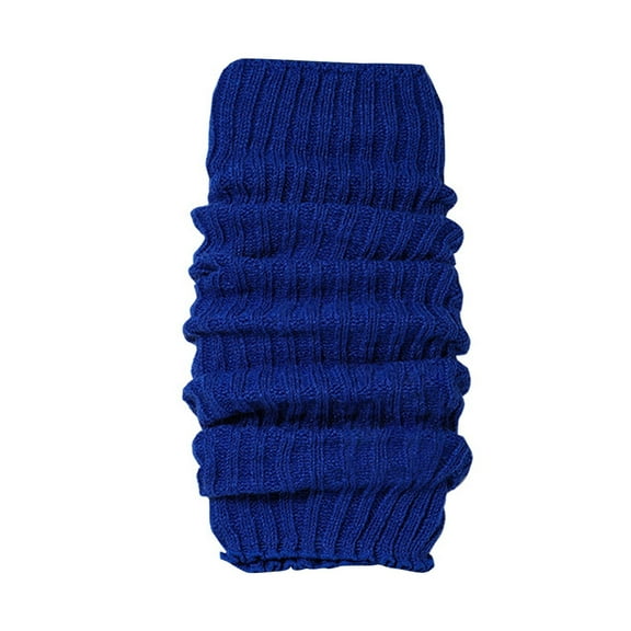 AWZXDE Women's Knee High Leg Warmers Winter Knitting Thin Thermal Boot Socks Comfortable Blue,One Size