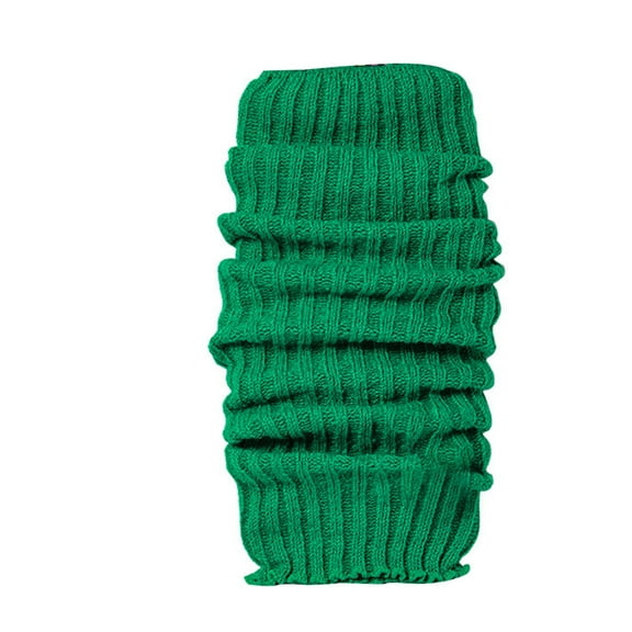 AWZXDE Women's Knee High Leg Warmers Winter Knitting Thin Thermal Boot Socks Comfortable Green,One Size