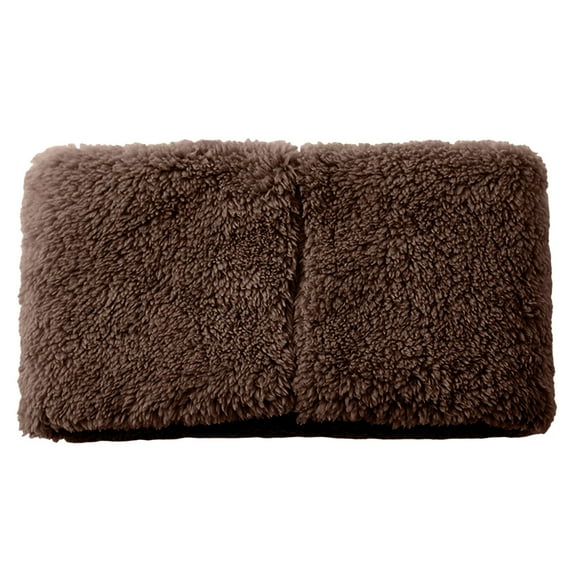 AWZXDE Women's Lined Thick High-Neck Solid Color Warm Hood Scarf - Cozy Winter Head & Neck Wrap Coffee,One Size