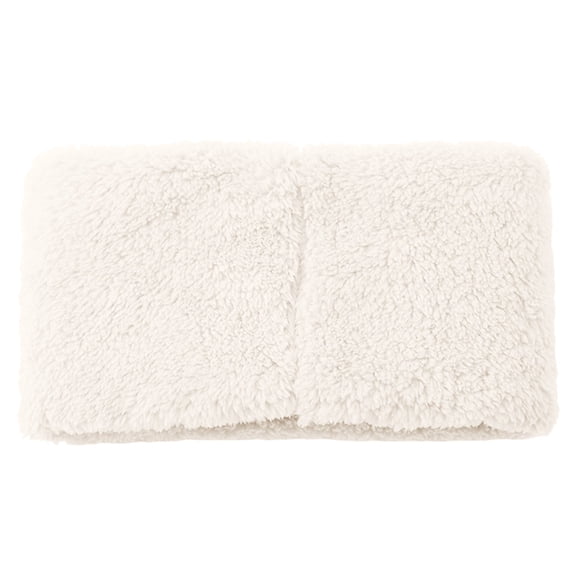 AWZXDE Women's Lined Thick High-Neck Solid Color Warm Hood Scarf - Cozy Winter Head & Neck Wrap White,One Size