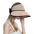 thumbnail image 1 of AWZXDE Women's Outdoor Solid Sun Hat with Back Bow, Finish Casual Cap for Sun Pink,One Size, 1 of 6