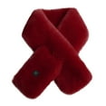 thumbnail image 1 of AWZXDE Women's Pure Color Cute Neck-Warmer Heated Scarf, Winter for Cold & Cozy Comfort ,One Size, 1 of 5
