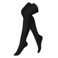 thumbnail image 1 of AWZXDE Women's Reinforced Pantyhose, Sheer Tights for Plus Size Women Black,One Size, 1 of 5
