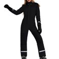 thumbnail image 1 of AWZXDE Women's Ski Snowsuit Comfortable Windproof Insulated Jacket and Pants Set Winter Warm Snowboarding Coat with Collar Neck Black,L, 1 of 5