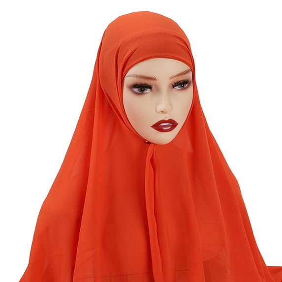 AWZXDE Women's Solid Color Everyday Casual Hooded Headscarf - Versatile Lightweight Neck & Hair Wrap for Outdoor Errands & Relaxation K,One Size