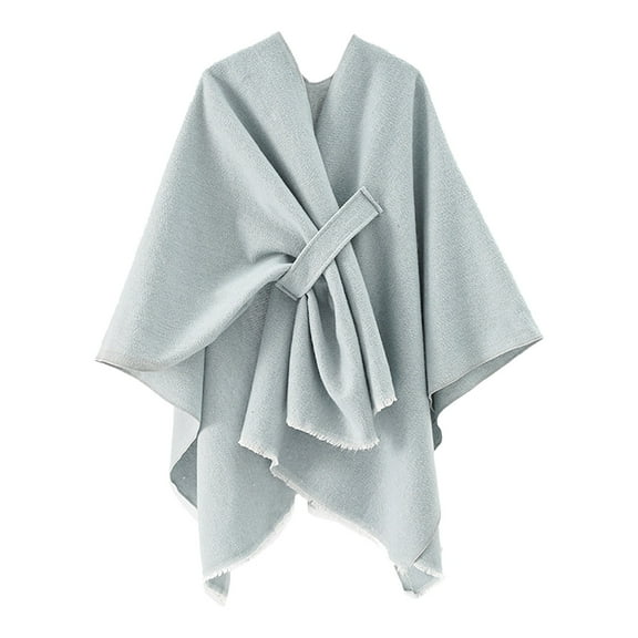 AWZXDE Women's Solid Color Oversized Open-Split Shawl - Lightweight Drape Wrap for Evening Outfits & Layered Fall Fashion GY2,One Size