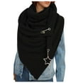 thumbnail image 1 of AWZXDE Women's Solid Color Oversized Fashion Scarf Wide Wrap for Stylish Winter & Fall Black,One Size, 1 of 3