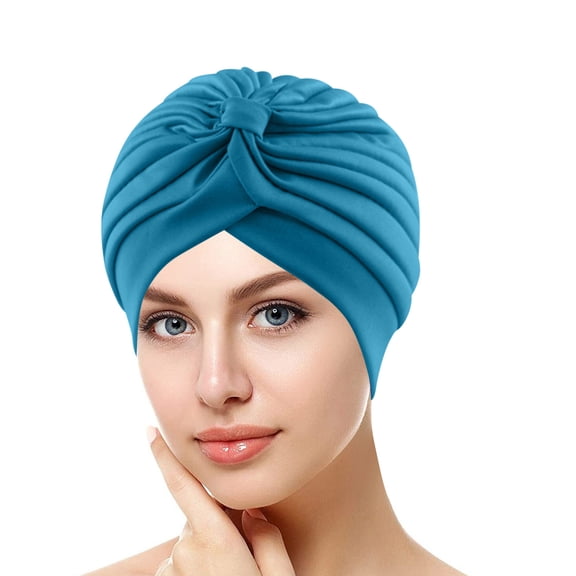 AWZXDE Women's Solid Color Stretchy Comfortable Basic Cap Pull On Headwrap Knit Hat BU2