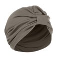 thumbnail image 1 of AWZXDE Women's Solid Comfortable Square Headwrap Pull On Style Turban Cap Army Green, 1 of 3