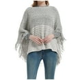 thumbnail image 1 of AWZXDE Women's Spring/Autumn/Winter Batwing Sleeve Knitted Shawl Wrap - Oversized Cardigan-Style Poncho for Layered Fashion Beige,One Size, 1 of 7