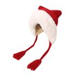 thumbnail image 1 of AWZXDE Women's Warm Knitted Hat with Cat Ear Design for Cold Weather Red, 1 of 2