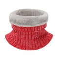 thumbnail image 1 of AWZXDE Women's Winter Ribbed Knit Lined Solid Color Neck Warmer - Thermal Turtleneck Scarf, Thick Warm Knit Cowl for Cold Weather Red,One Size, 1 of 7
