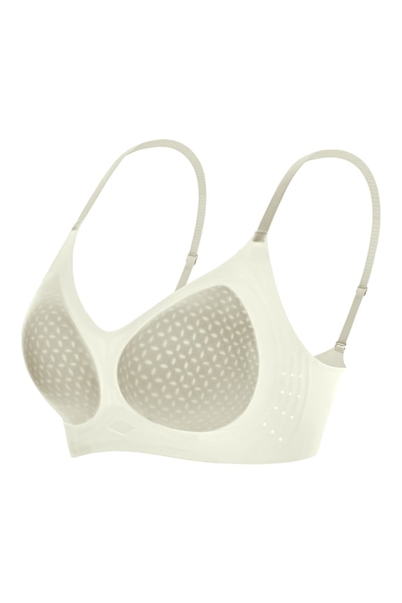 Womens Bras Thin Jelly Gel Breathable Underwire Style Cover Pulls Thin Straps Secure Underwear Comfort Fit