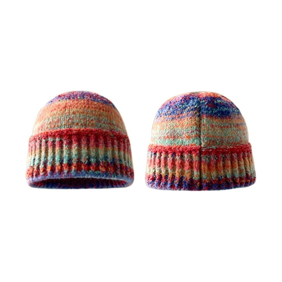 AWZXDE Womens Knit Hat Warm Retro Fisherman Fall Winter Cozy Elastic Hats For Women Light Purple