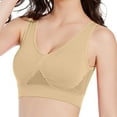 thumbnail image 1 of AWZXDE Womens Sports Bras Wireless Seamless Hollow Mesh Breathable Thin Plus Size Yoga Workout Bra, 1 of 3