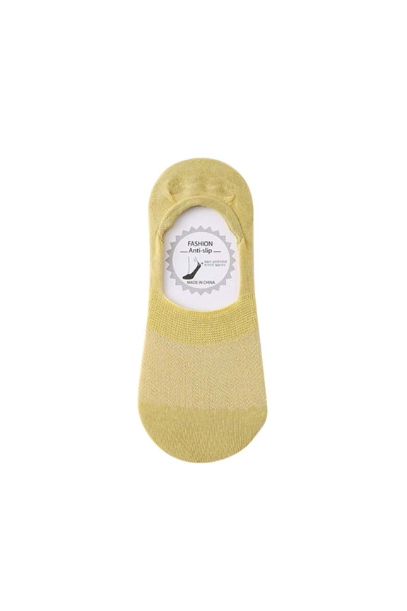 Womens Teenager Adult Summer Socks Solid Comfort Super Thin Breathable Fashion Retro Socks short socks for women Yellow