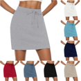 thumbnail image 1 of AWZXDE Womens Tennis Skirt Drawstring Skort With Pockets Workout Athletic Wear, 1 of 7