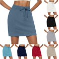 thumbnail image 1 of AWZXDE Womens Tennis Skirt Drawstring Skort With Pockets Workout Athletic Wear, 1 of 7
