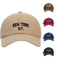 thumbnail image 1 of AWZXDE York Letter Print Adjustable Baseball Sun Hat For Kids Leisure Ages 2-8, 1 of 4
