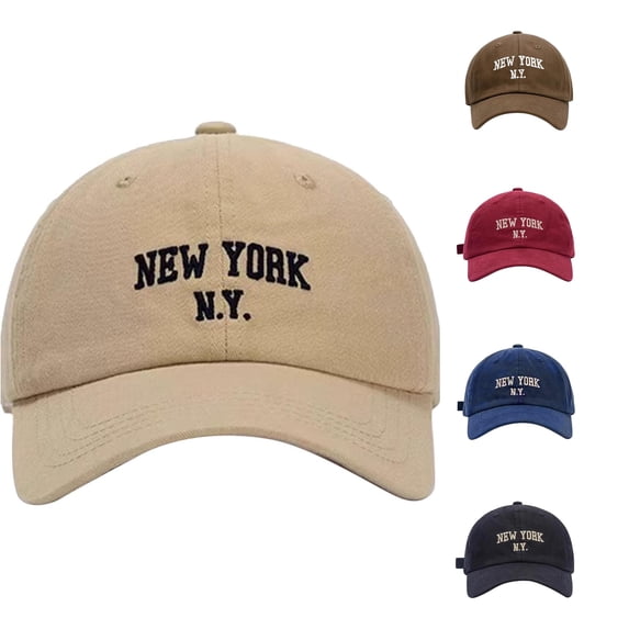 AWZXDE York Letter Print Adjustable Baseball Sun Hat For Kids Leisure Ages 2-8