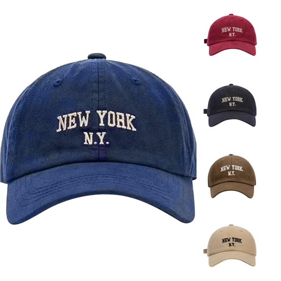 AWZXDE York Letter Print Adjustable Baseball Sun Hat For Kids Leisure Ages 2-8