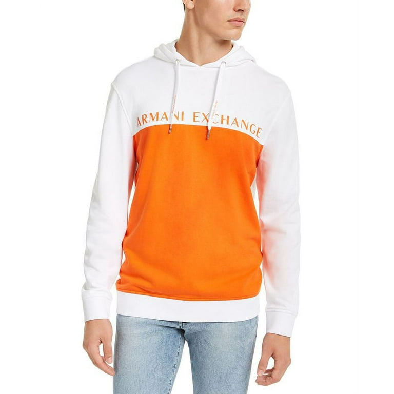 Armani exchange orange hoodie sales