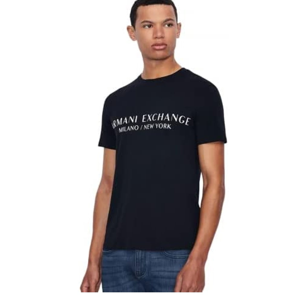 Navy armani t shirt hotsell