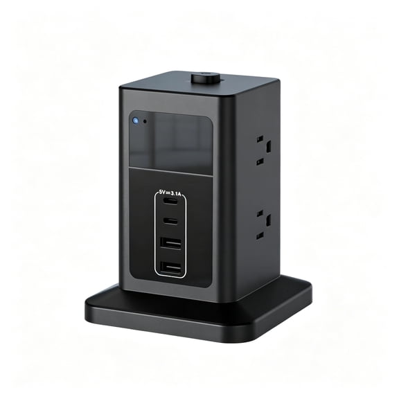 AX NANNY CAM 4K Outlet Camera with Night Vision (Black)