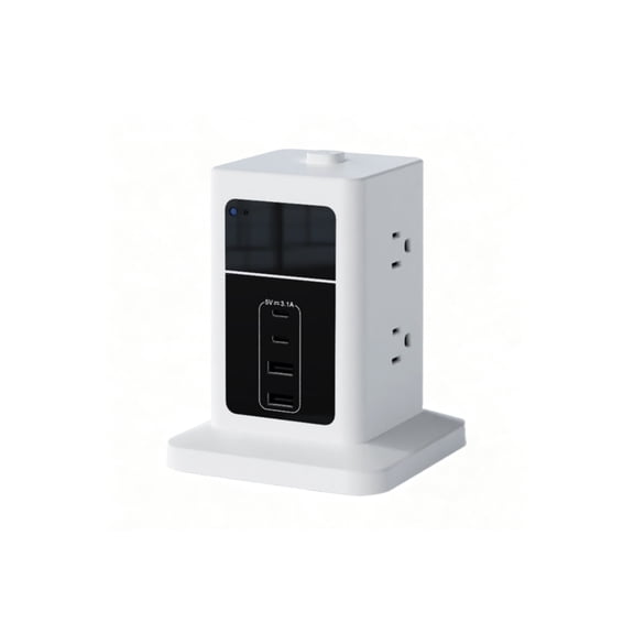 AX NANNY CAM 4K Outlet Camera with Night Vision (White)