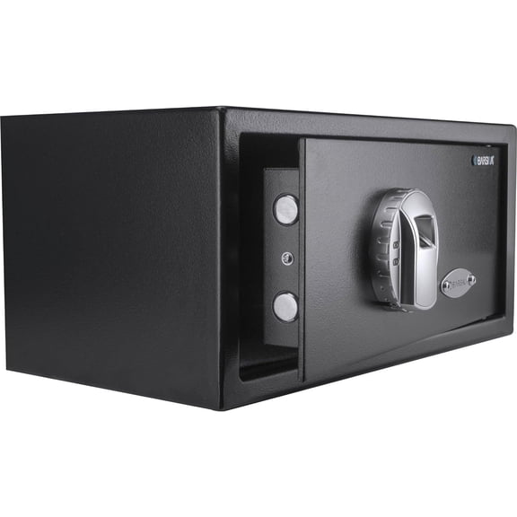 AX11224 Biometric Fingerprint Security Home Safe Box 0.79 Cubic Ft, Black