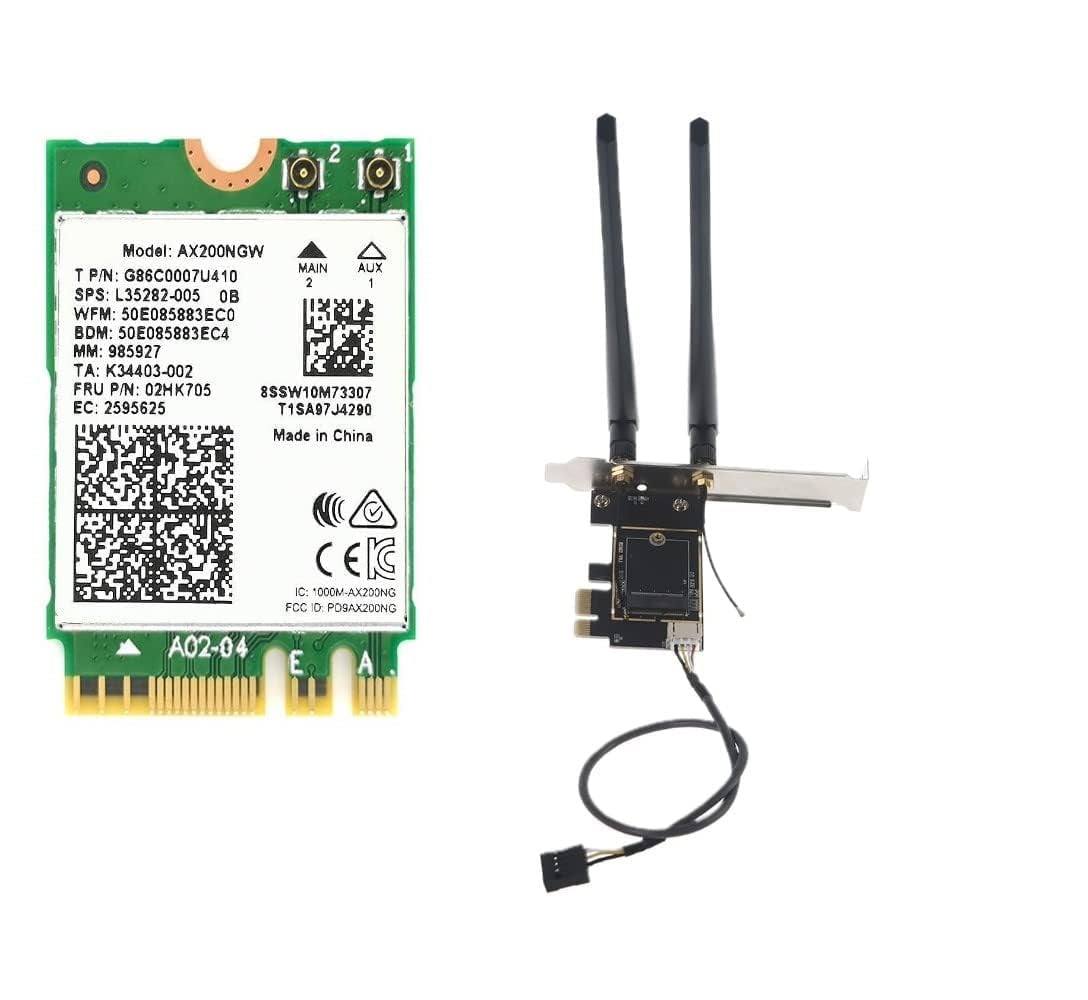 AX1675x Killer Series Desktop Wi-Fi 6E Kit | 2.4 Gbps | Bluetooth