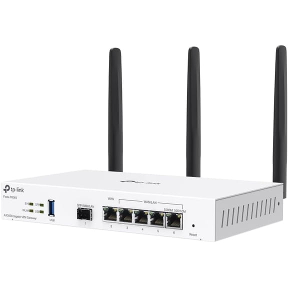 AX3000 WiFi 6 VPN Router - Festa FR365 | 5 Gigabit WAN + 1 USB 3.0 + 1 SFP | Self-Organizing Mesh Network with Load Balance & Seamless Roaming | Free Cloud Management