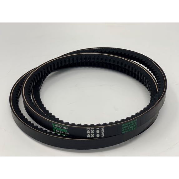 AX63 Classic Cogged V-Belt 1/2 x 65in Outside Circumference