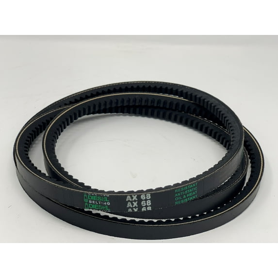 AX68 Classic Cogged V-Belt 1/2 x 70in Outside Circumference